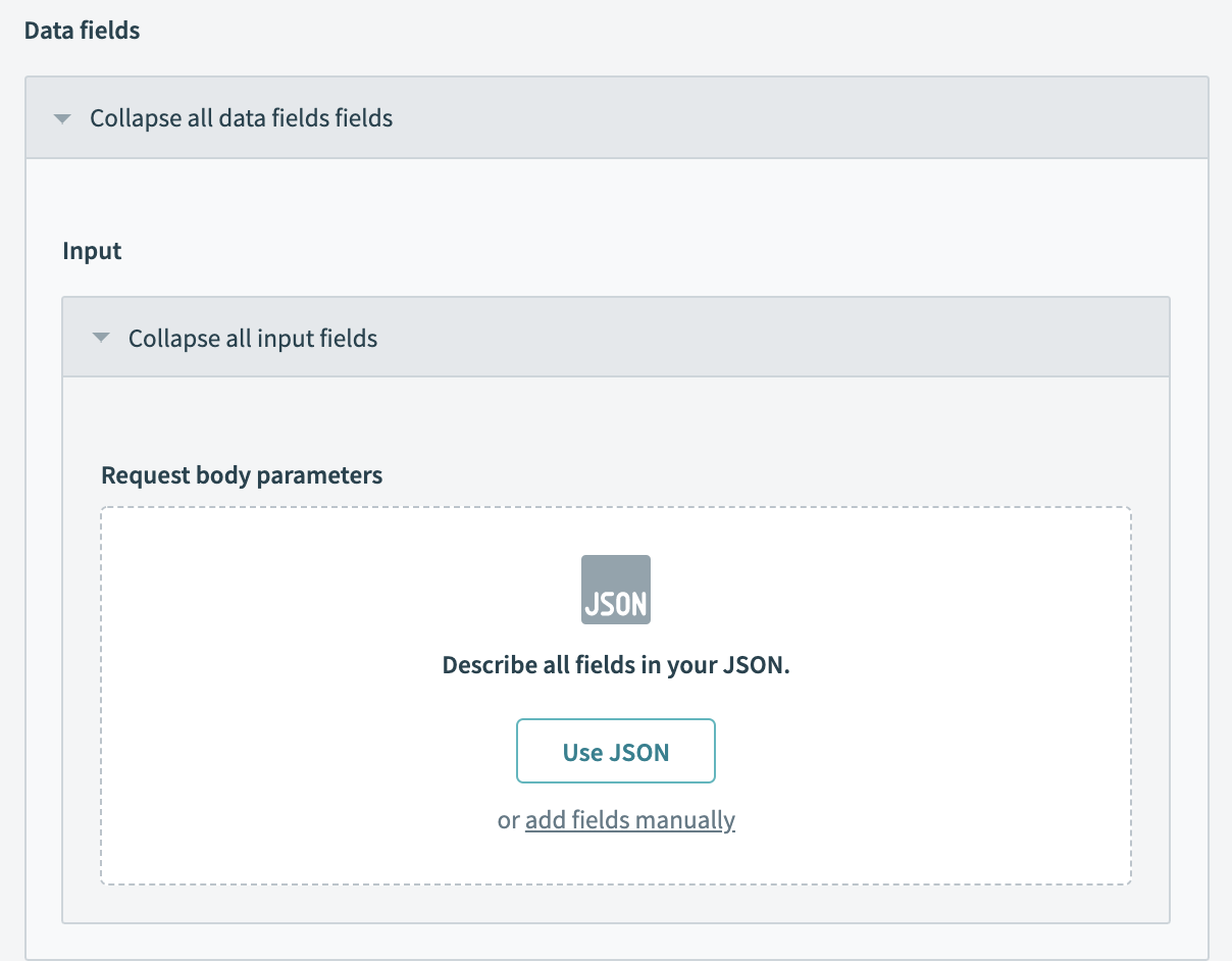 Action config