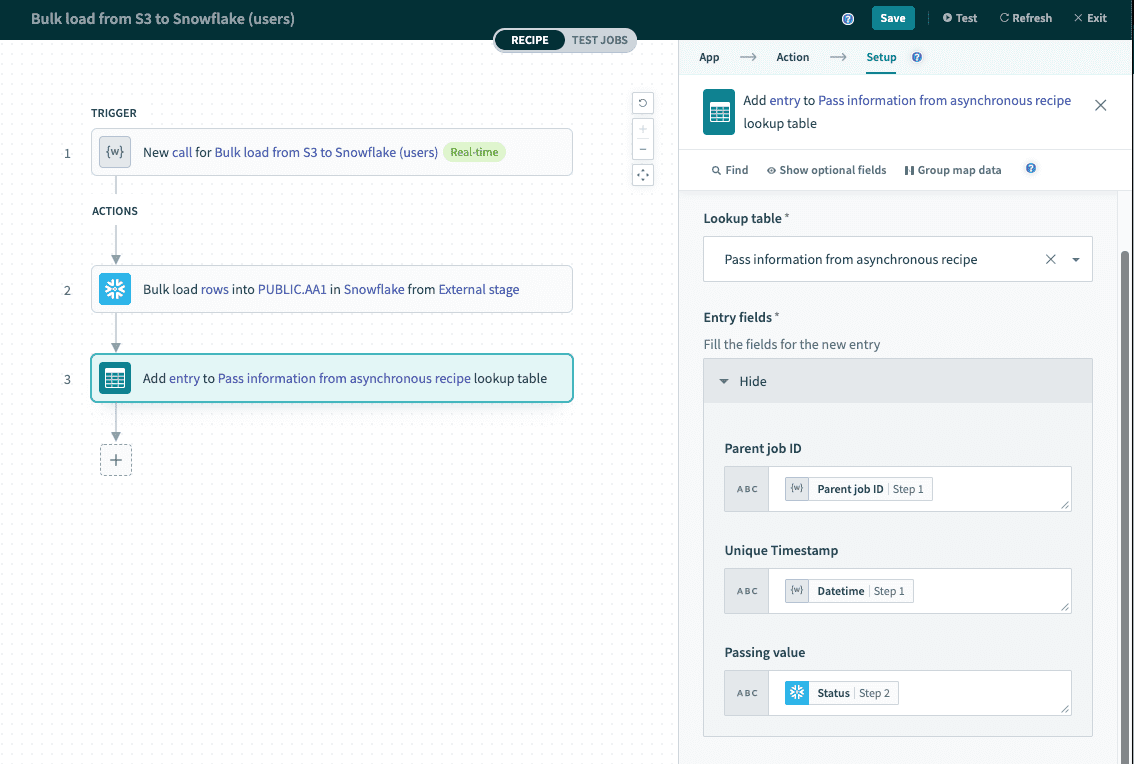 Add lookup entry after async call