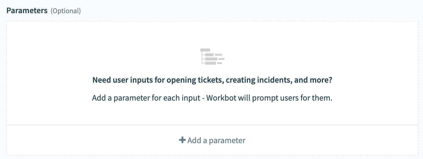 Adding a new parameter