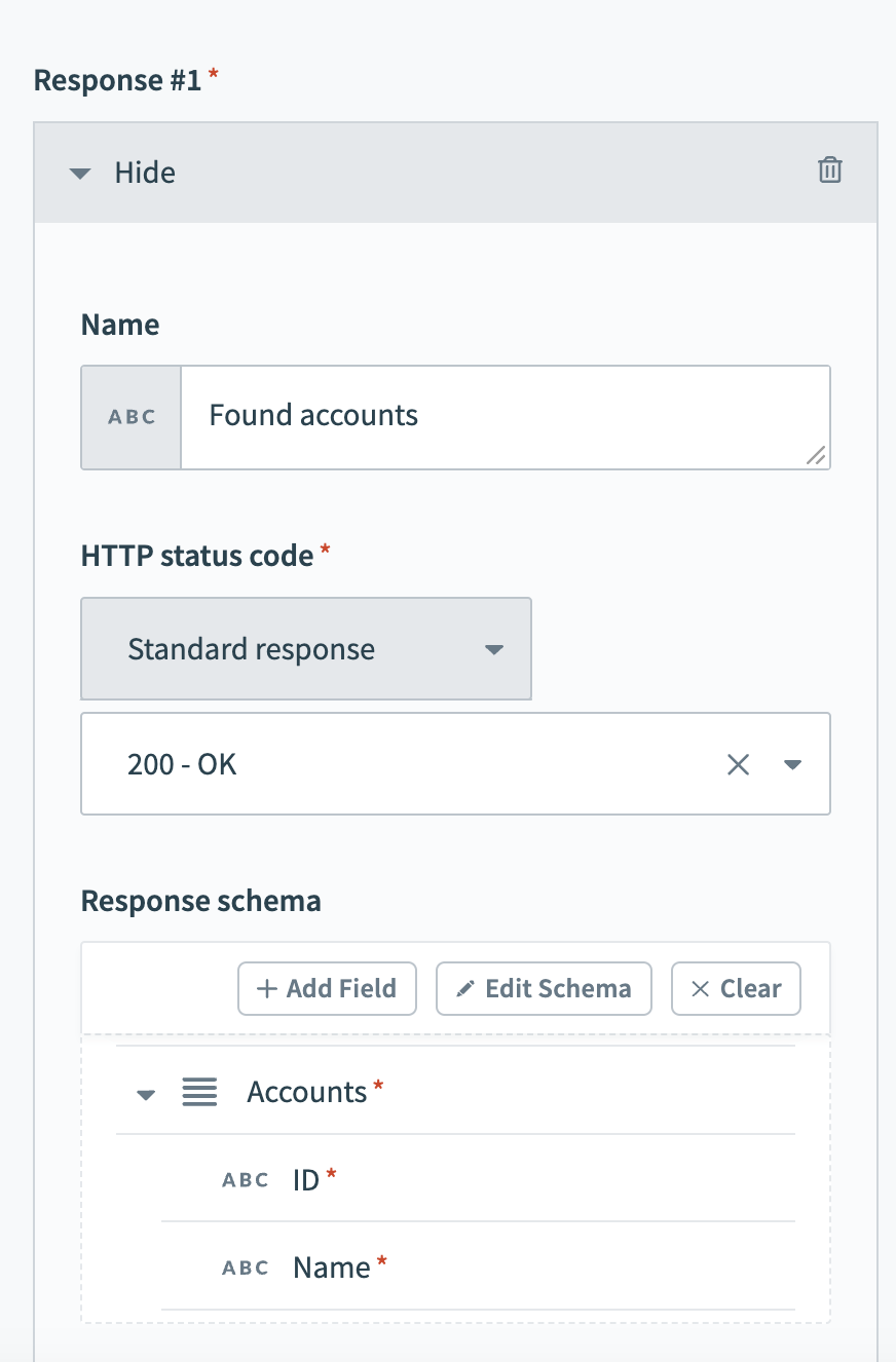 Add nested schema