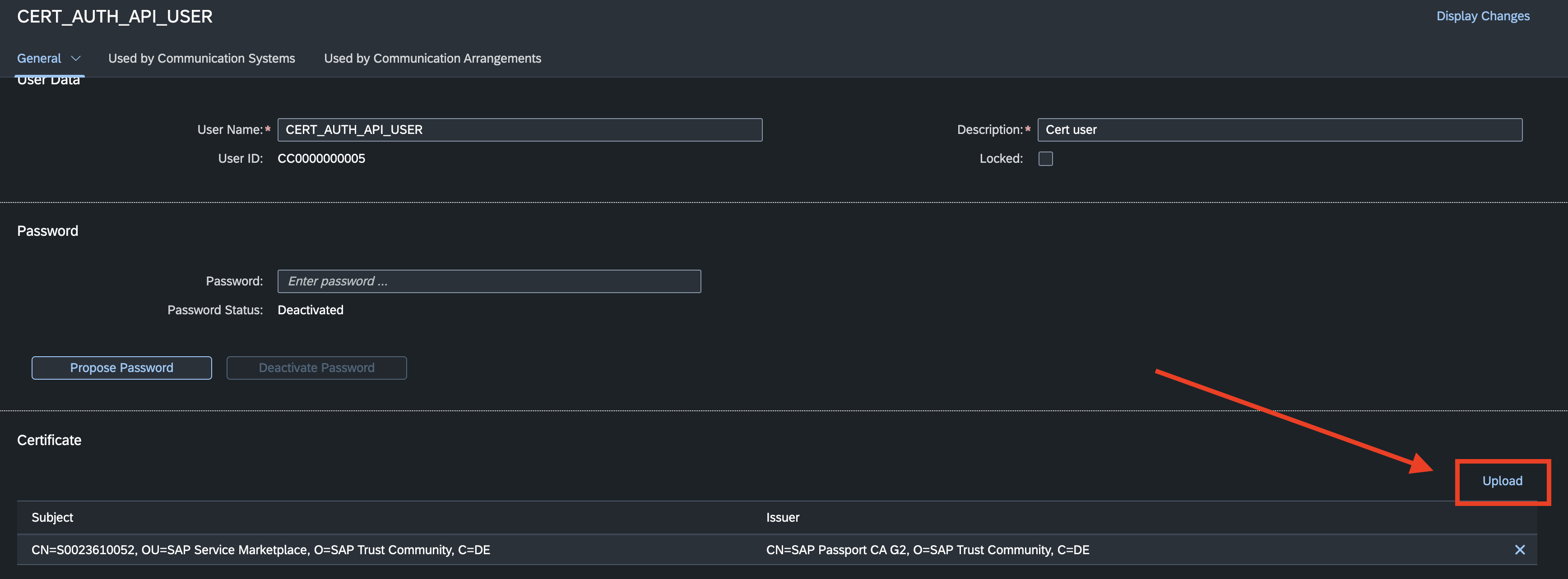 API communication scenario