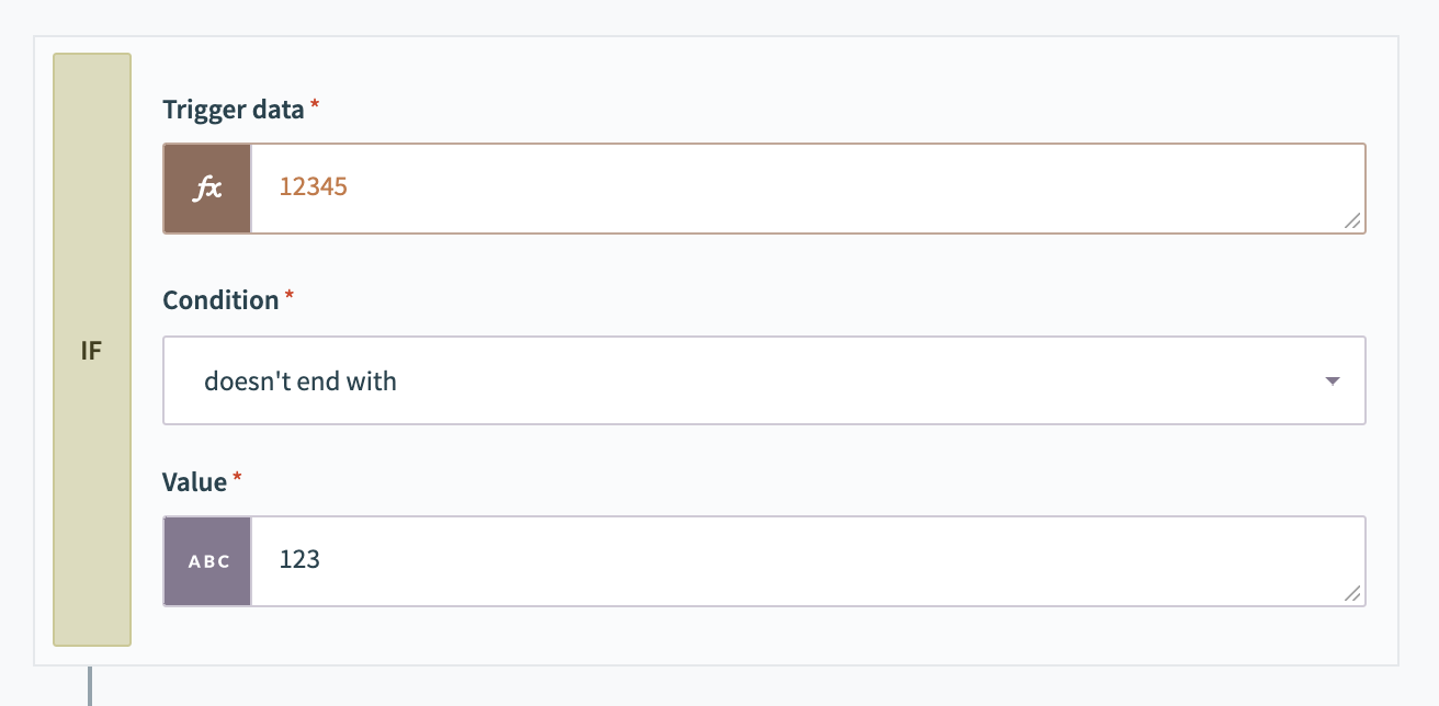 Comparing number types for starts with condition