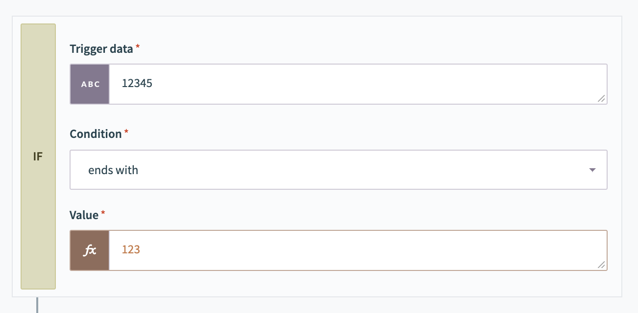 Comparing number types for starts with condition