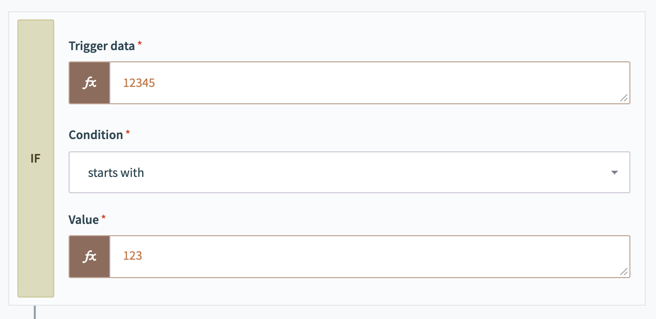 Comparing number types for starts with condition