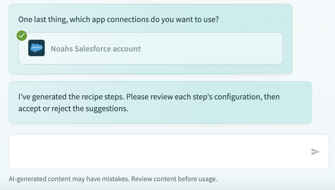 Generate steps in Copilot