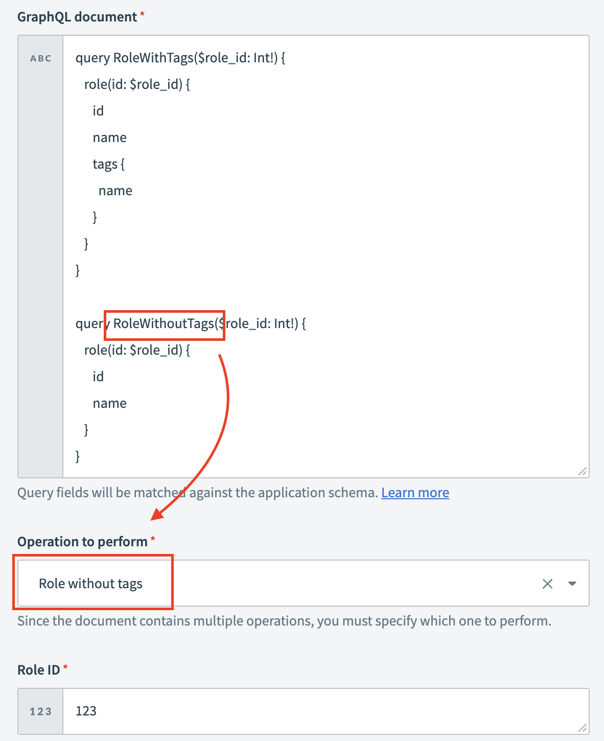 Custom query with multiple queries