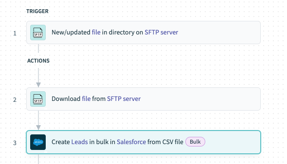 Extract bulk data recipe