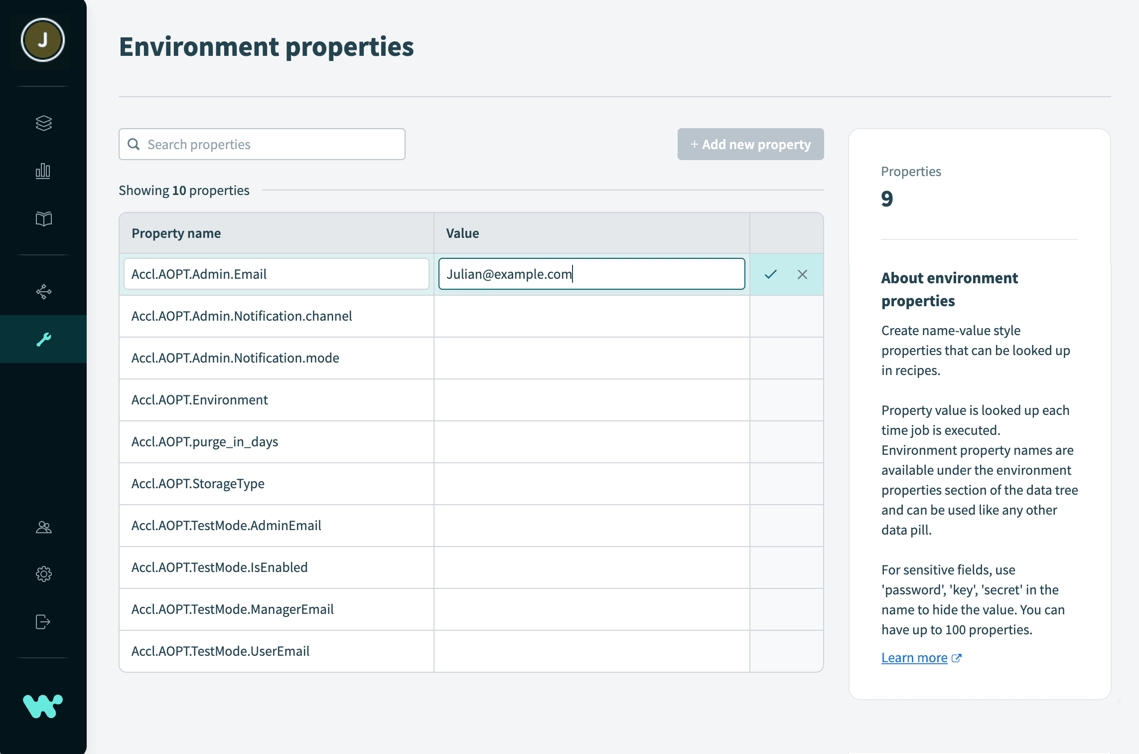 Create property