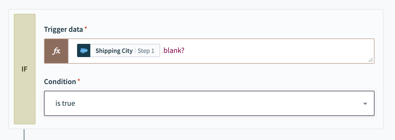 Example boolean recipe