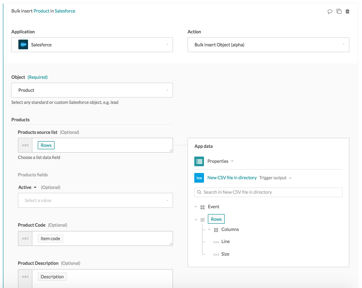 Example input source list