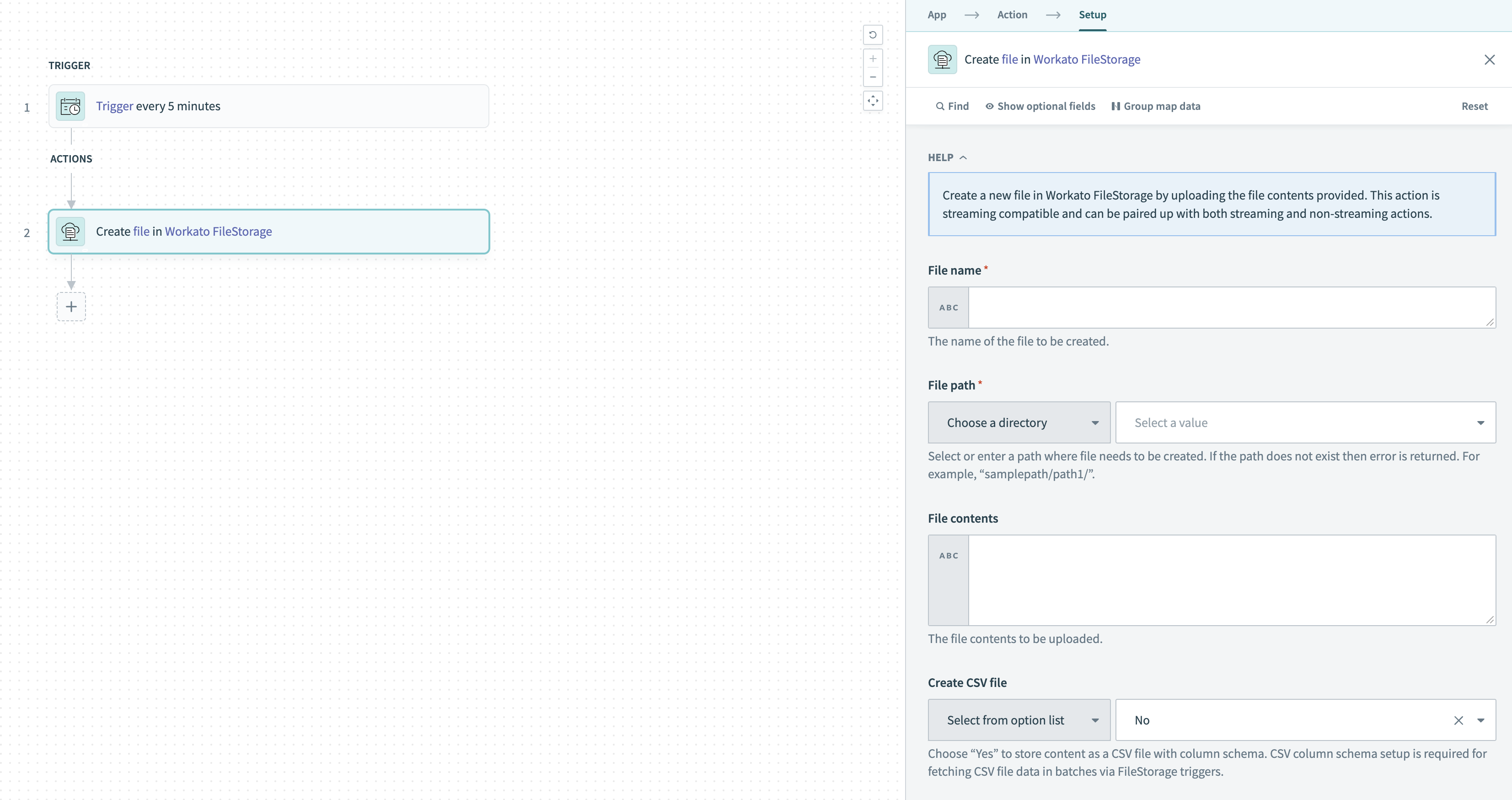 Create file in FileStorage action