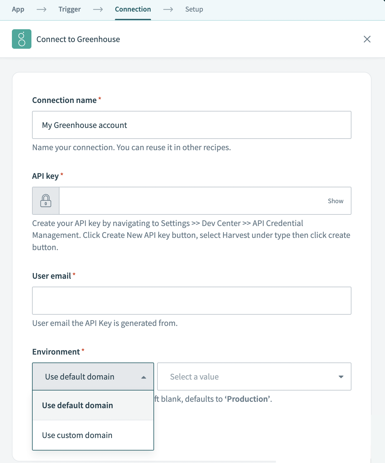 Authentication using API token credentials