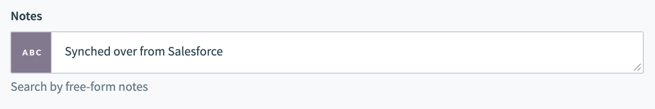 Input field with constant mapping