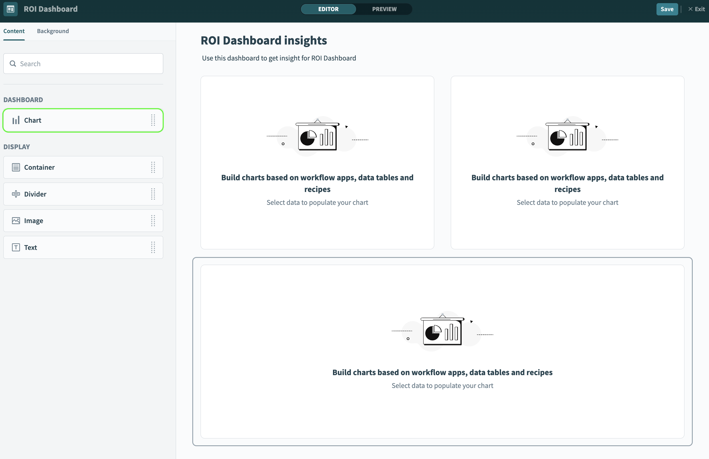 Add chart components