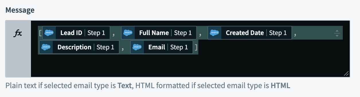 Edit formula mapping