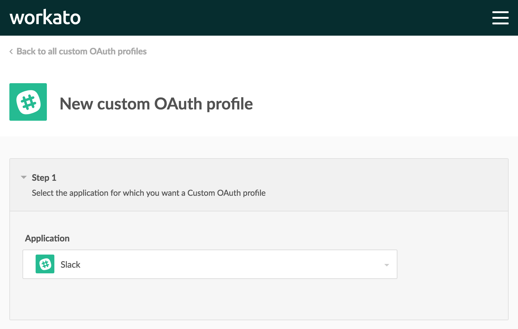 Slack custom OAuth profile