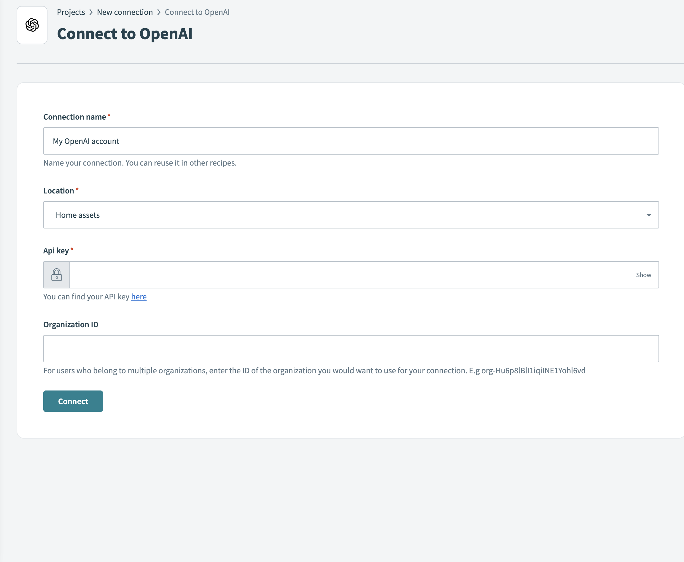 Configured OpenAI connection