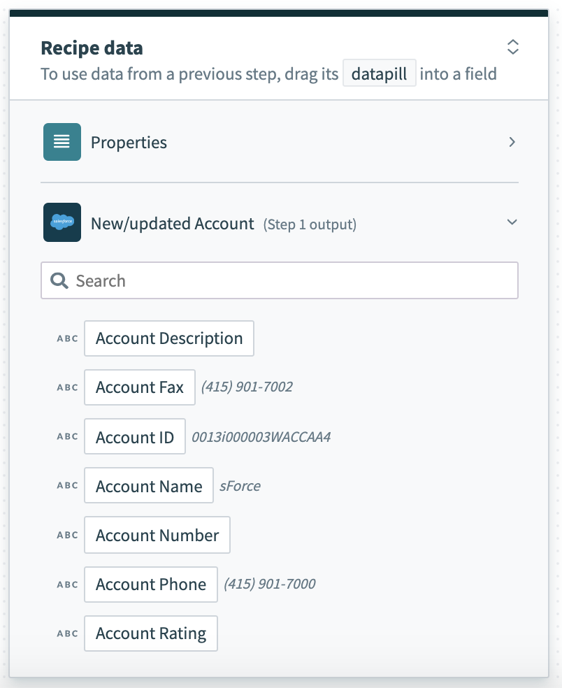 Output datatree