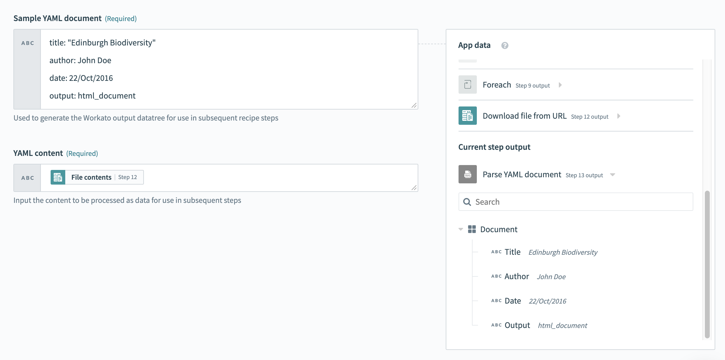 Parse YAML content in other file types