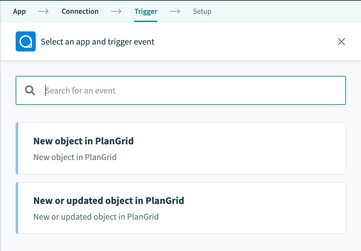 PlanGrid triggers