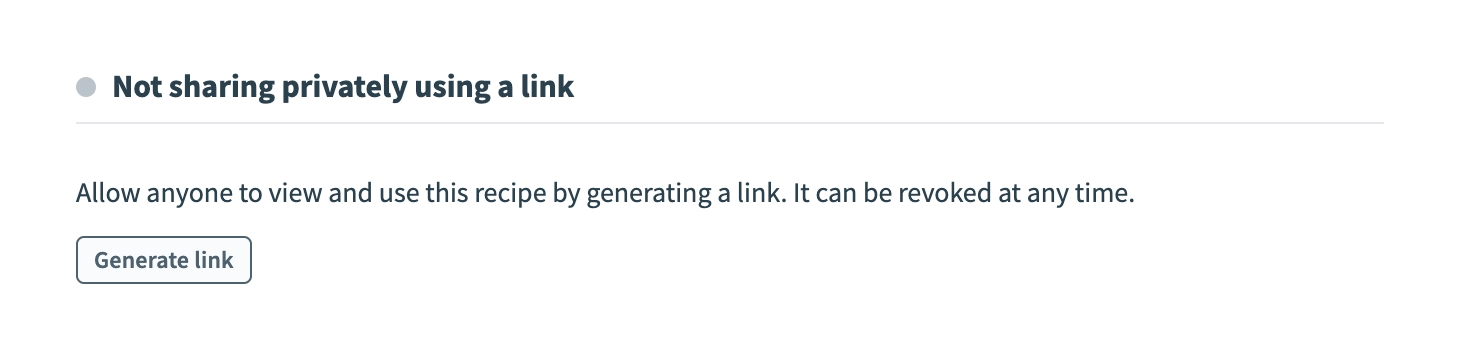 Generate link