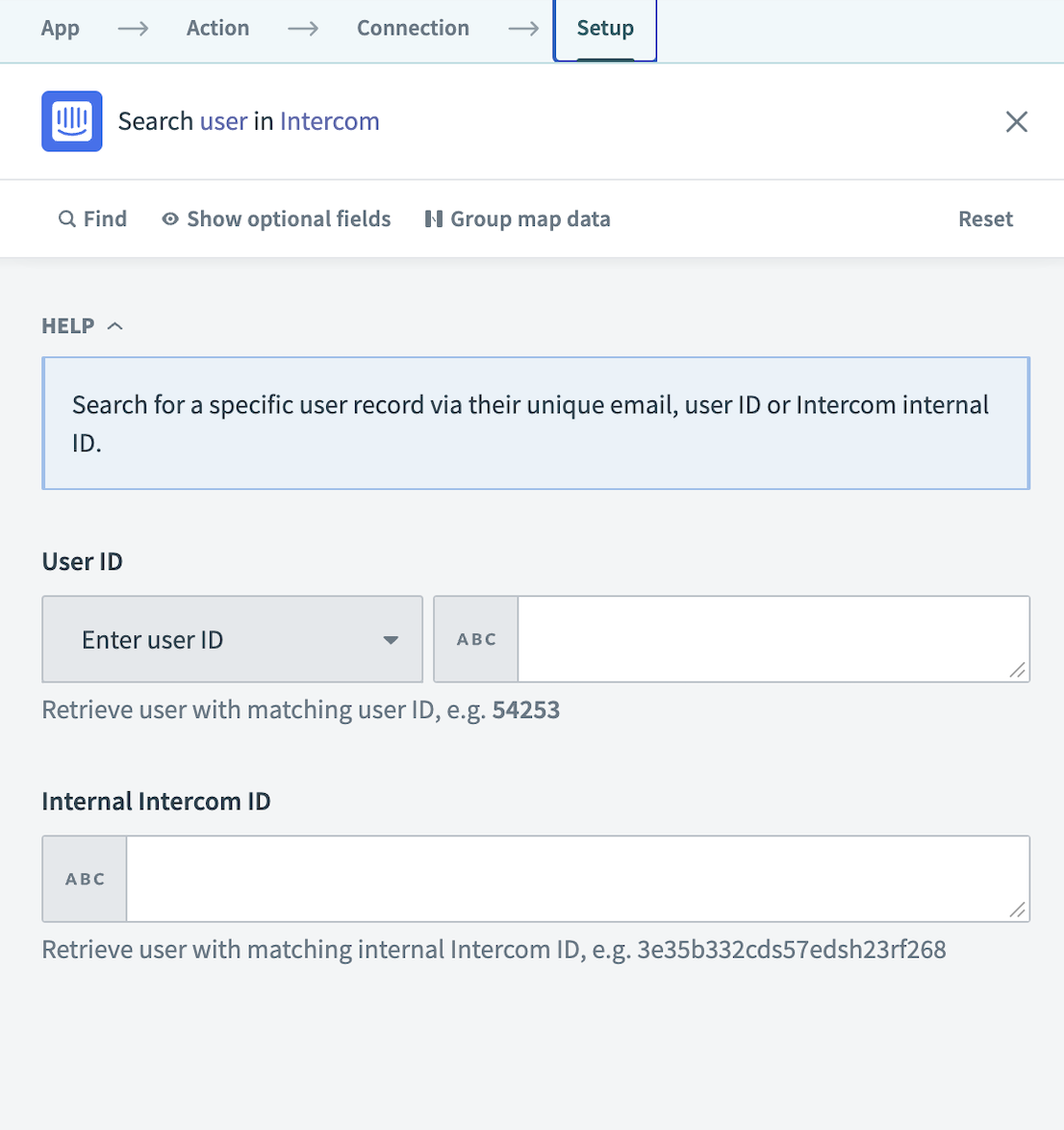 Search segments by user action