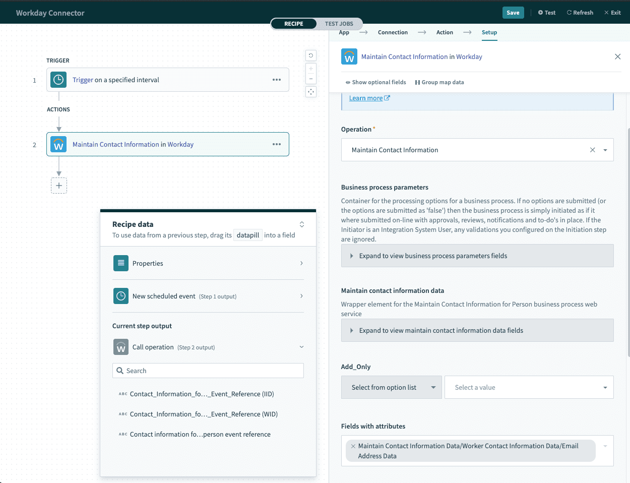 Selecting Email Address Data to include attribute values