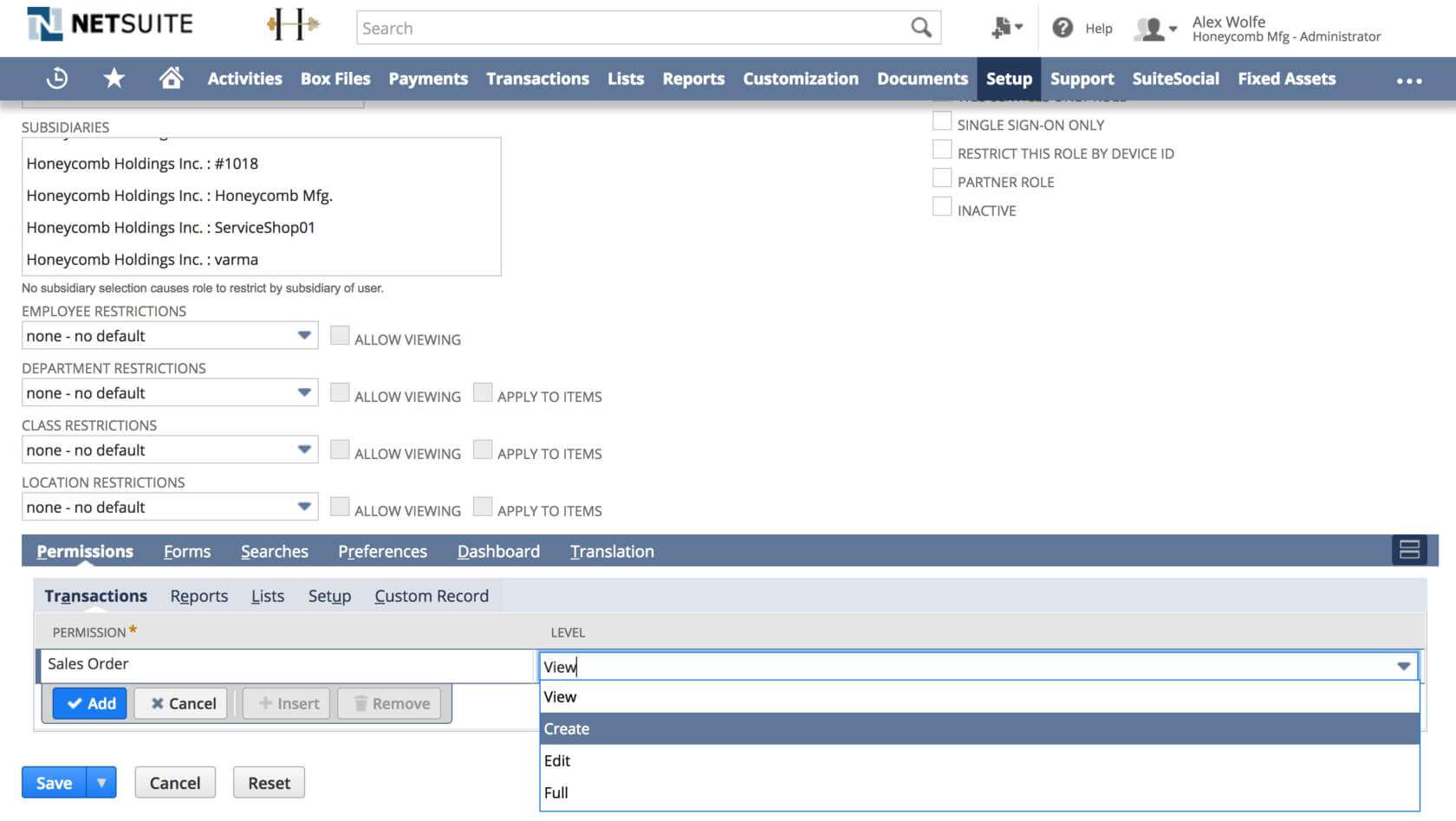 Set up integration specific permissions