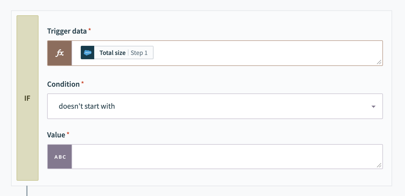 Comparing number types for starts with condition