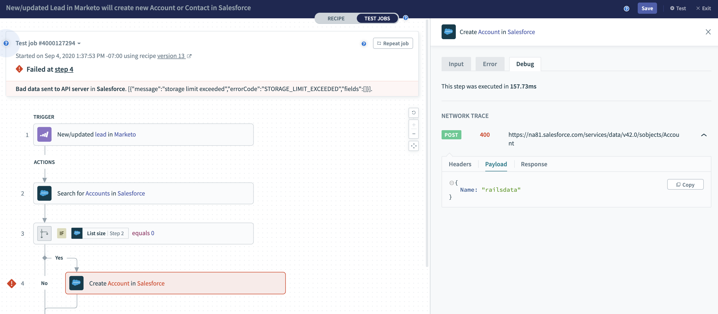 HTTP request payload