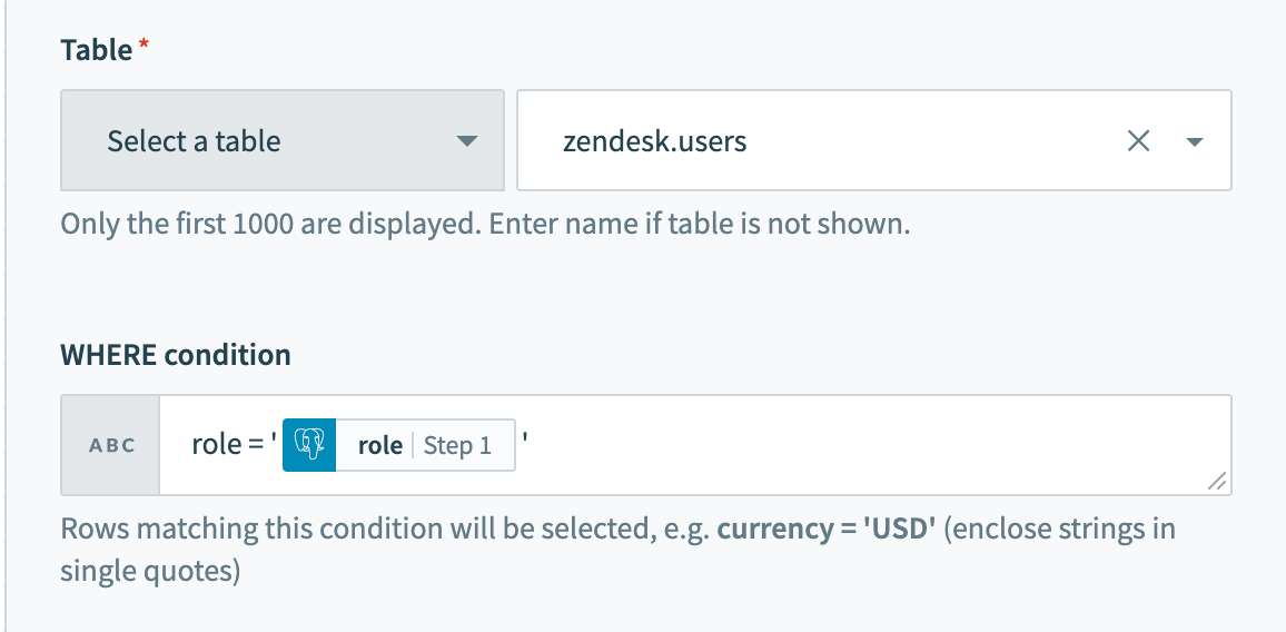 Using datapills in WHERE condition