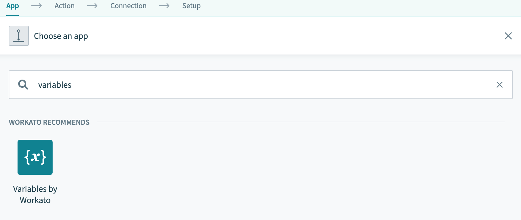 Variables by Workato