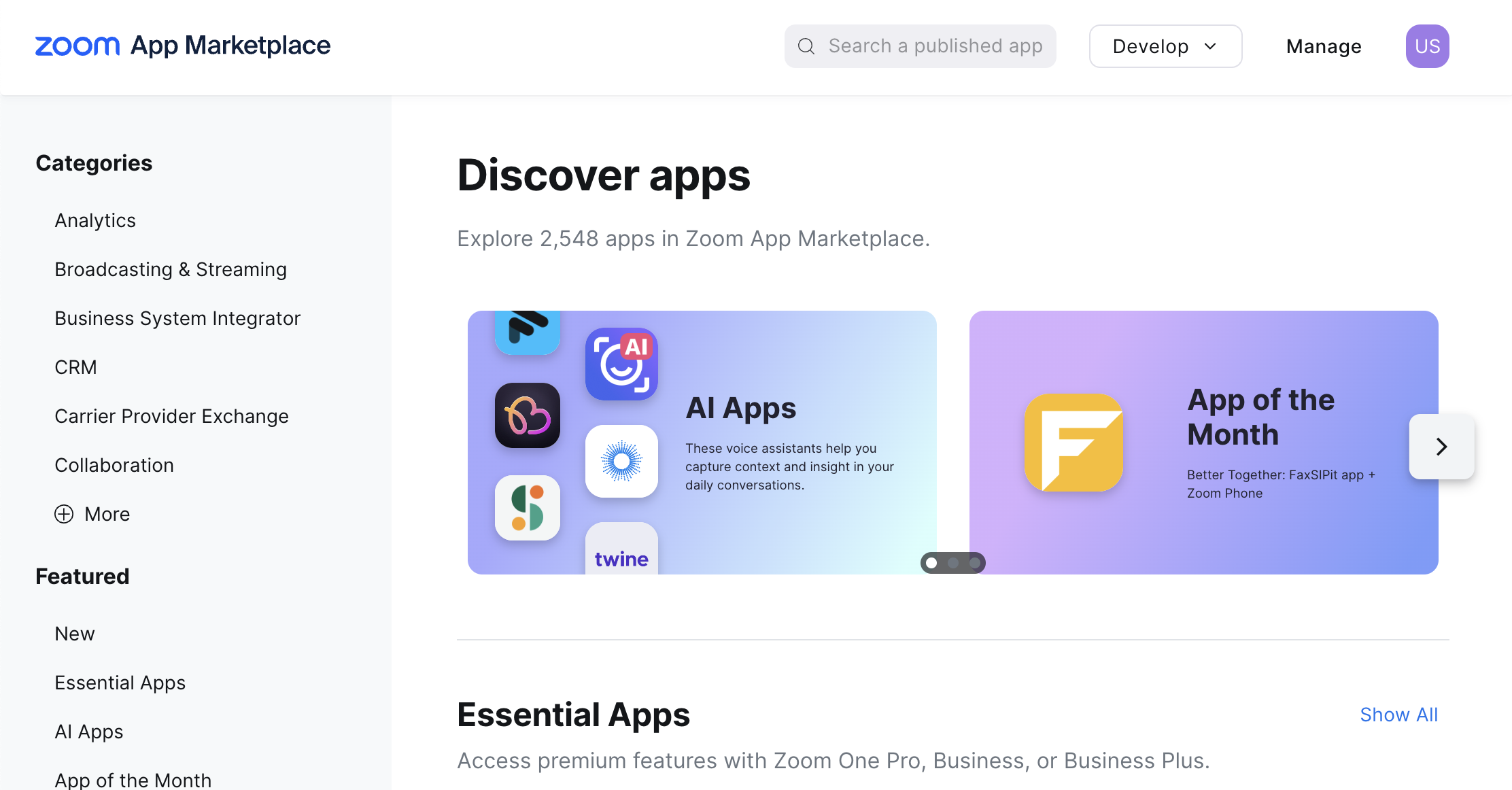 Zoom App Marketplace